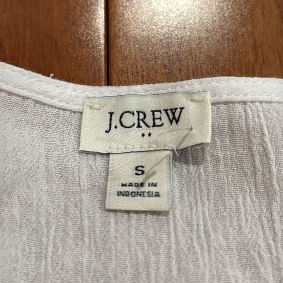 J Crew Fringe beach tunic White Top with Multicolor Trim size S - Picture 7 of 12